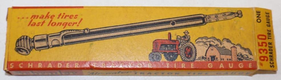 1950's Schrader Tractor Tire Gauge In Original Box (1 of 2)