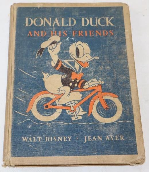 1939 Walt Disney Donald Duck And His Friends Childrens Book: 6" x 8.50"