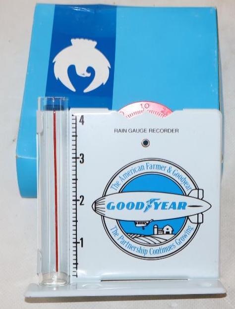 NOS Goodyear Blimp Rain Gauge In Original Box (1 of 2)