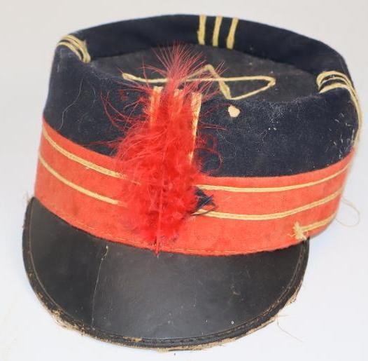 WWII Imperial Japanese Army Infantry Hat: 6" x 8" x 3.5"