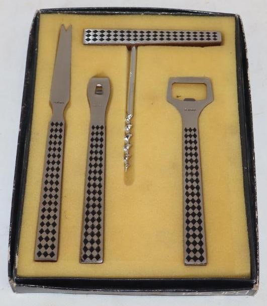Playboy 4 Pieces Stainless Steel Bar Set In Original Box (1 of 3)