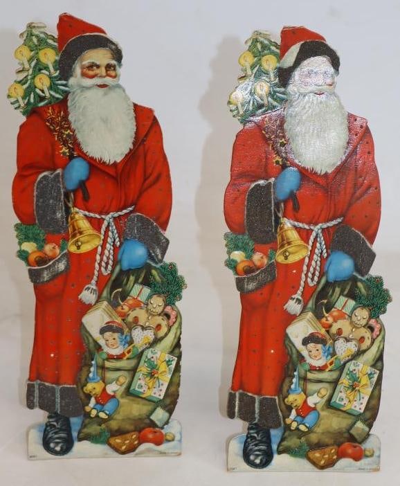 Group of 2 German Made For Bonnie Barn Imports Easel Back Santa Claus Decorations (1 of 2)