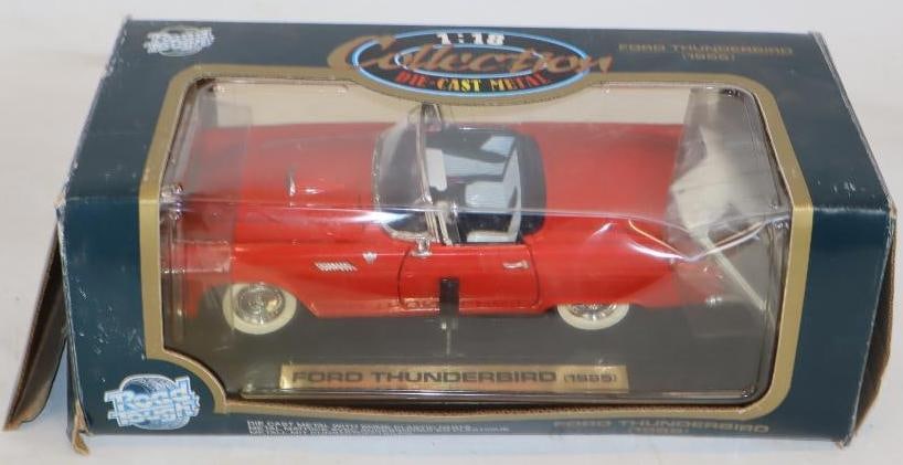 1955 Ford Thunderbird 1/18th Scale Die Cast Metal Car In Original Box (1 of 3)