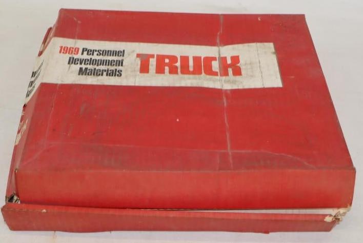 1969 Ford Trucks Training Packet With Films, Records And Books: 13" x 12" x 3"