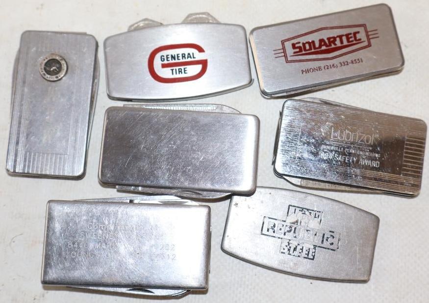 Group of 7 Zippo Style Pocket Knives (1 of 2)