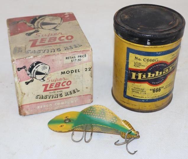 Group of 3 Zebco, Hibbard And Green And Yellow Fishing Lures (1 of 3)