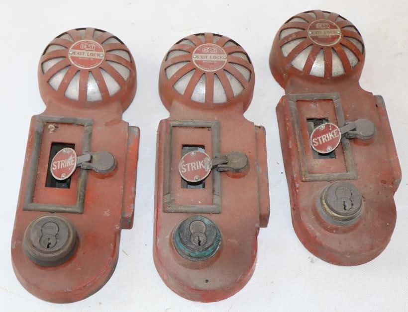 Group of 3 Best Lock Corporation Exit Door Security Alarms (1 of 2)
