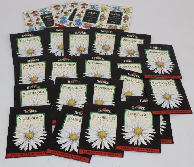 Group of 27 Burpee Flower Seed Texaco Gas Station Giveaways (1 of 4)