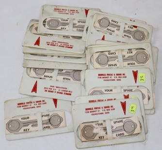 Group of 23 Pontiac Dealership Credit Card Size Wallet Key Holders: 3.50" x 2.50"