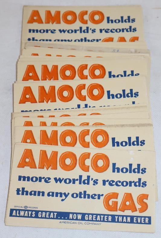 Group of 30 Amoco/American Oil Company Advertising Ink Blotters: 6" x3.25" each