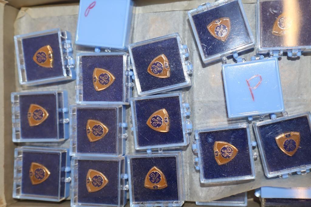 Group of 35 GE 5 Year Award Pins (1 of 2)