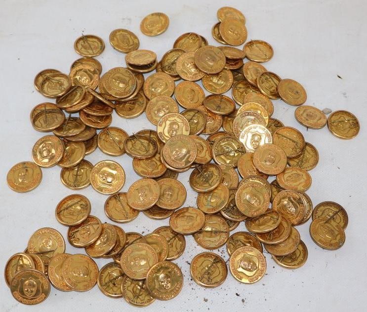 Group of 127 Embossed Soap Box Derby Pin Back Badges (1 of 5)