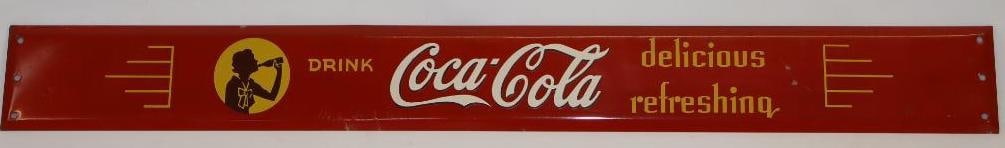 Drink Coca-Cola Delicious and Refreshing SST Advertising Door Push Sign (1 of 5)