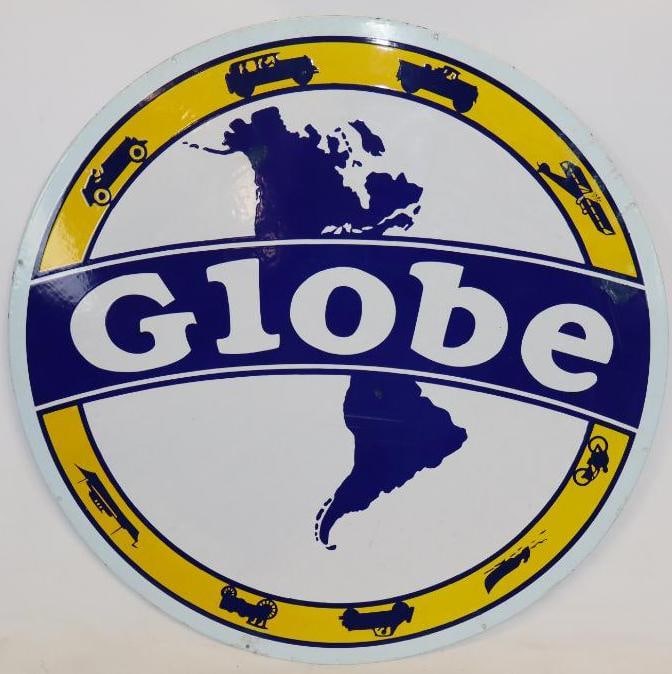 Globe Gasoline Graphic DSP Porcelain Sign (1 of 14)