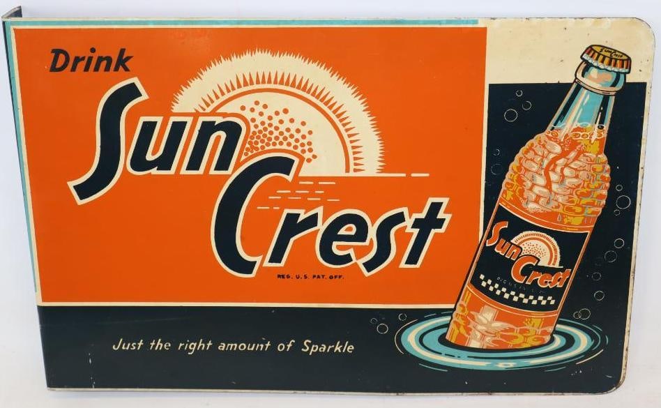 Drink Sun Crest Soda Graphic DST Flange Sign (1 of 11)