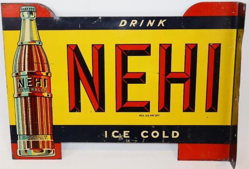 Drink Nehi Soda Graphic DST Flange Sign (1 of 10)