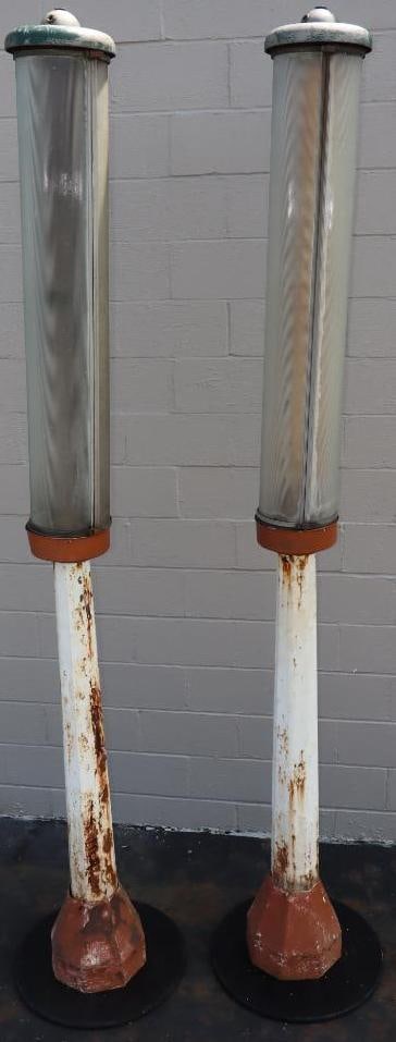 Pair of Revere Gas Station Pylon Lights (1 of 13)