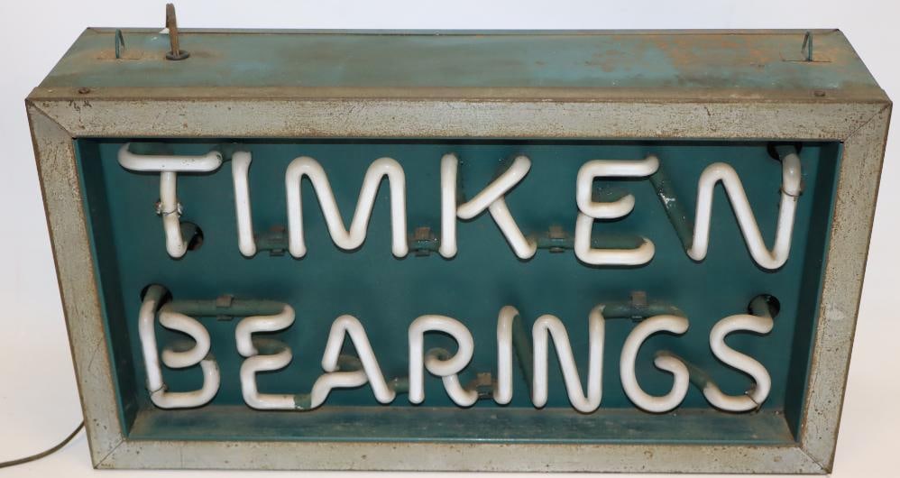 Timken Bearings Neon Store Front Advertising Display Sign (1 of 9)