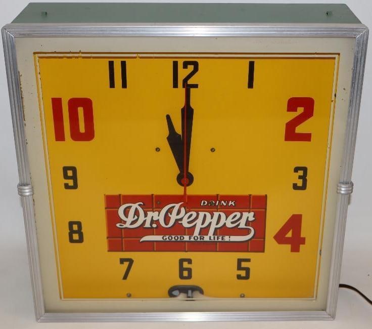 Drink Dr. Pepper "Good For Life" 10-2-4 Neon Advertising Clock (1 of 9)