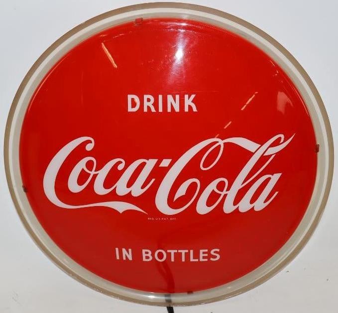Drink Coca-Cola In Bottles Light Up Advertising Sign (1 of 8)