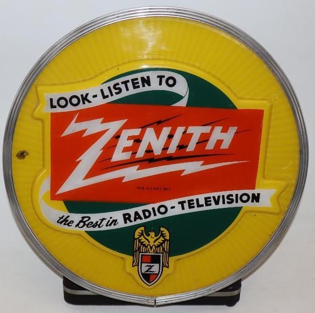 Zenith Radio and Television Countertop Advertising Spinner Display (1 of 9)