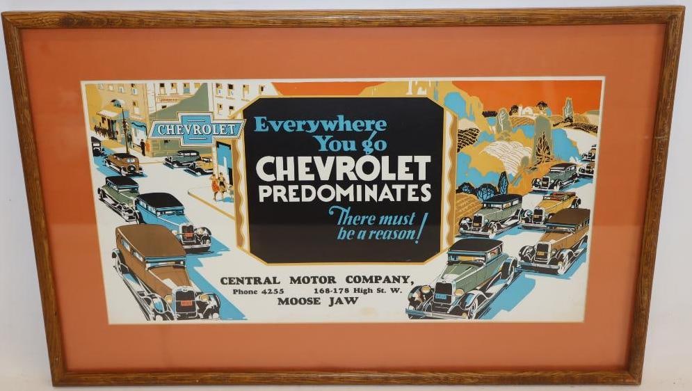 1920's Chevrolet Trolley Car Advertising Poster (1 of 8)