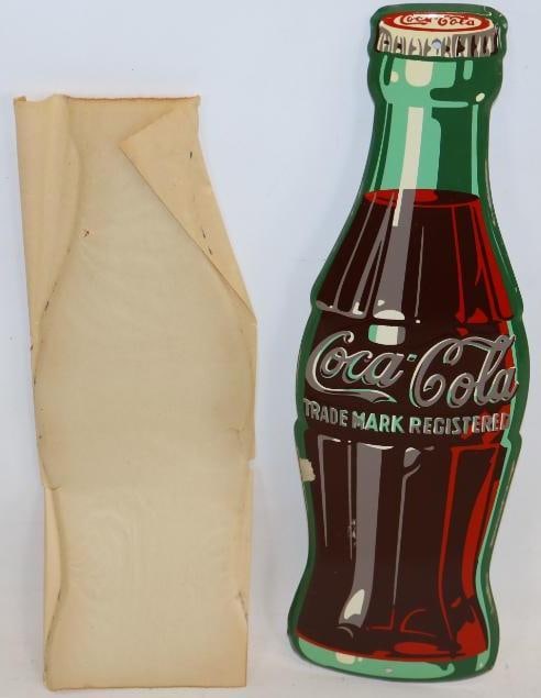 1951 NOS Coca-Cola Die Cut SST Bottle Sign (1 of 7)