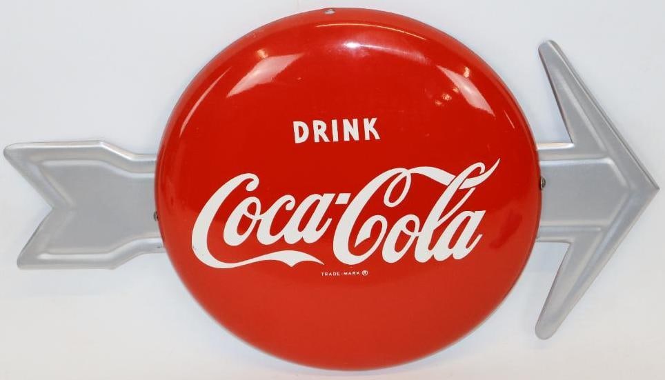 Drink Coca-Cola Button Sign with Arrow SST (1 of 6)