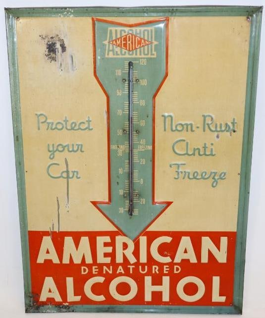 American Alcohol Antifreeze Embossed SST Thermometer (1 of 7)