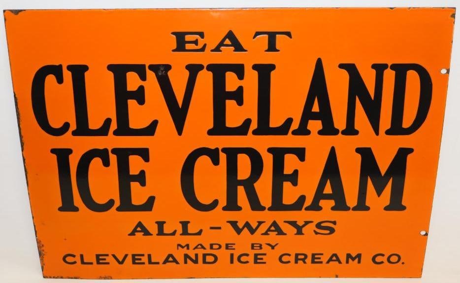 Eat Cleveland Ice Cream DSP Porcelain Sign (1 of 11)