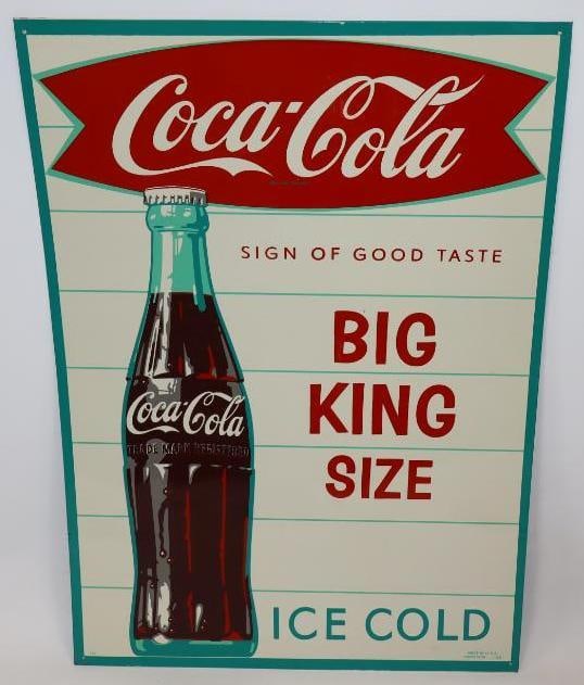 Coca-Cola King Size Fishtail SST Advertising Sign (1 of 7)