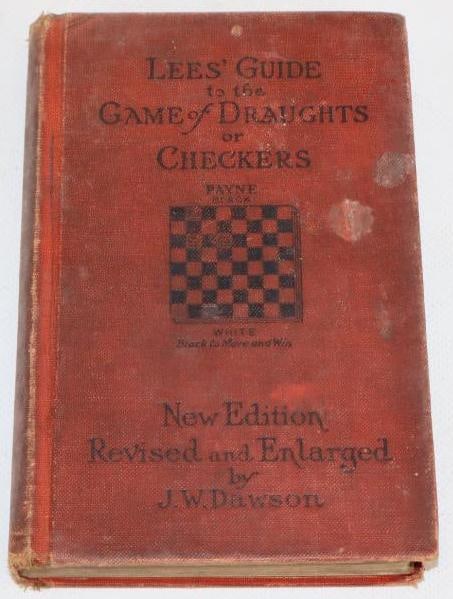 1893 Lees' Guide to the Game of Draughts "Checkers": 6.5" x 4.5" x 1"