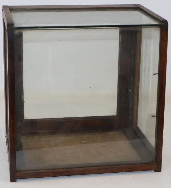 Early Oak Countertop Display Cabinet (1 of 3)