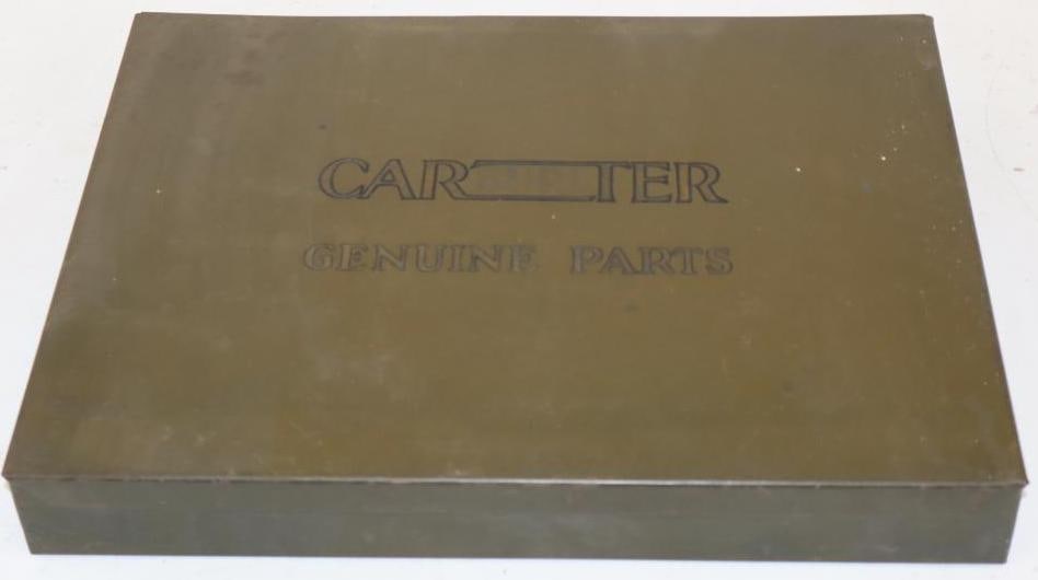 Carter Carburetor Genuine Parts Countertop Display Cabinet (1 of 3)