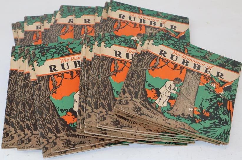 Group of 39 1926 US Rubber Company "The Romance of Rubber" Childrens Magazine: 9.5" x 7.25" each