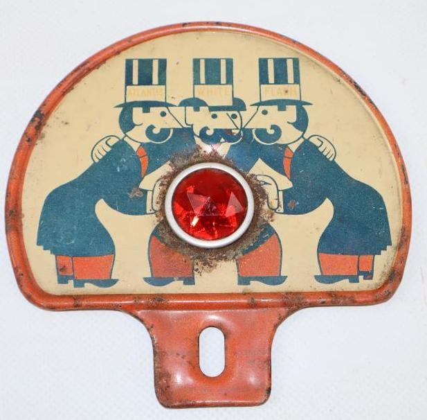 Atlantic White Flash Gasoline License Plate Topper (1 of 2)