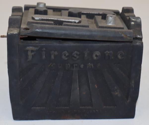 Firestone Genuine Hard Rubber Batter Shaped Advertising Paperweight (1 of 4)