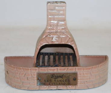 Grand Ceramic Gas Range Cleveland Ohio Salesmans Sample: 7.5" x 3.5" x 5.5"