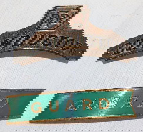 Group Of 2 Pennsylvania Railroad Cloisonne Conductor & Guard Hat Badges ...