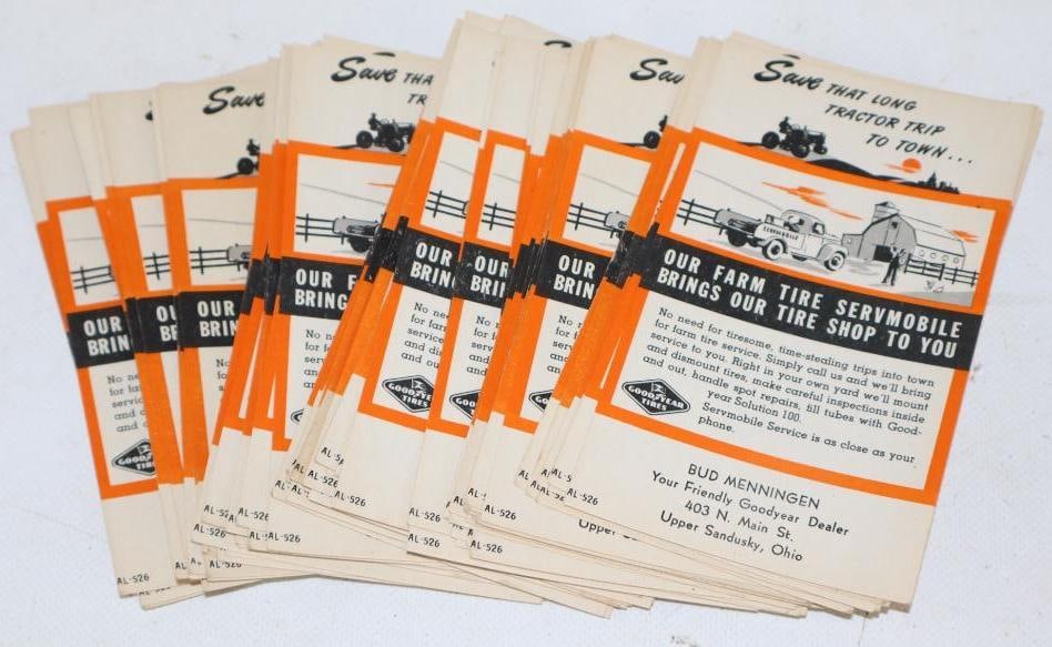 Group of 70 Goodyear Tires Advertising Ink Blotters (1 of 2)