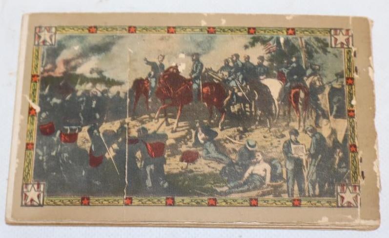 Group of 24 Unused Gettysburg PA Post Cards in Original Booklet: 6" x 3.5"