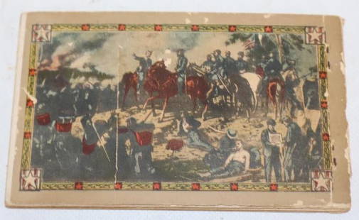 Group of 24 Unused Gettysburg PA Post Cards in Original Booklet: 6" x 3.5"