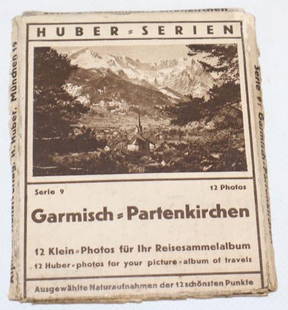 1924 German Points of Interest Photos of Travel in Original Packaging: 3" x 3.5"
