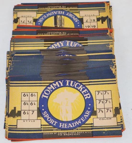 Group of 167 Tommy Tucker Sport Headwear Unused Labels: 6.5" x 4" each