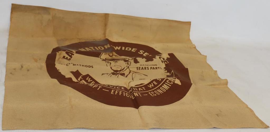 Sears Nationwide Service Advertising Canvas Sign (1 of 3)