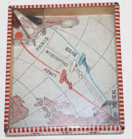 New York to Paris Aero Race Tin Litho Game by Par-Zim Toy Mfg (1 of 2)