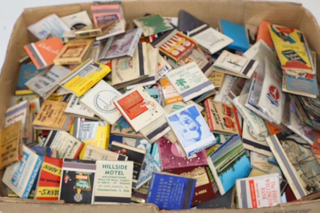 Group of 330 Advertising Matchbooks: Largest is 3" x 2"