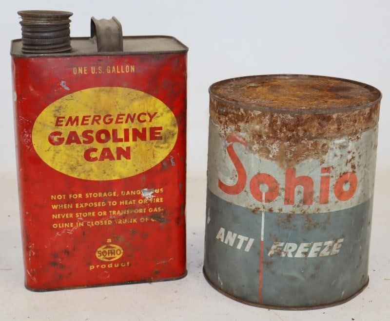 Group of 2 Sohio Emergency Gas and Antifreeze Can (1 of 2)
