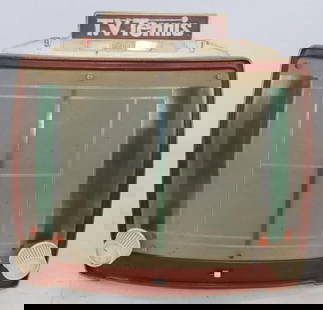 Marx T.V. Tennis Tabletop Game: 13" x 13" x 16"