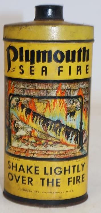 Graphic Plymouth Sea Fire Fireplace Fire Extinguisher (1 of 2)